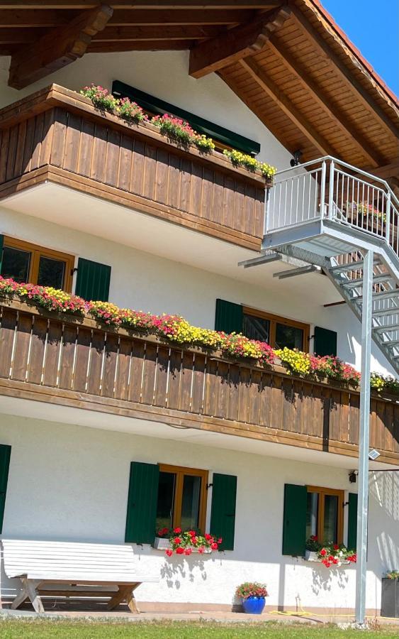 Ferienwohnung Ferienhaus Am Wald Friesenried Exterior foto